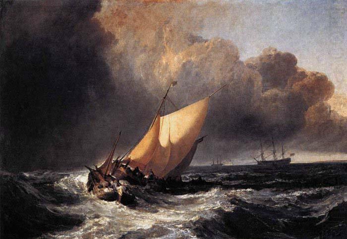 Dutch Boats in a Gale, Joseph Mallord William Turner